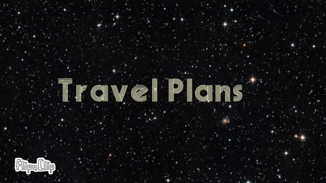3. Travel Plans